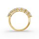 Princess Shape Diamond Anniversary Band in Gold