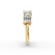 Princess Shape Diamond Anniversary Band in Gold