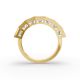 Princess Shape Diamond Anniversary Band in Gold