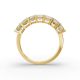 Emerald Shape Diamond Anniversary Band in Gold