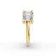 Emerald Shape Diamond Anniversary Band in Gold