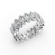 Marquise Shape Diamond Eternity Bands in Gold
