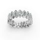 Marquise Shape Diamond Eternity Bands in Gold