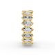 Marquise Shape Diamond Eternity Bands in Gold
