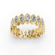 Marquise Shape Diamond Eternity Bands in Gold