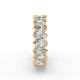 Pear Shape Diamond Eternity Bands in Gold