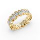Pear Shape Diamond Eternity Bands in Gold