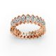 Marquise Shape Diamond Eternity Bands in Gold