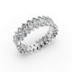 Marquise Shape Diamond Eternity Bands in Gold
