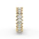 Marquise Shape Diamond Eternity Bands in Gold