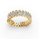 Marquise Shape Diamond Eternity Bands in Gold