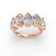 Pear Shape Diamond Anniversary Band in Gold