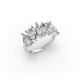 Pear Shape Diamond Anniversary Band in Gold