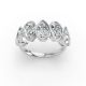 Pear Shape Diamond Anniversary Band in Gold
