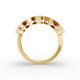 Pear Shape Diamond Anniversary Band in Gold