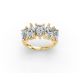 Pear Shape Diamond Anniversary Band in Gold