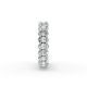 Oval Shape Diamond Eternity Bands in Gold
