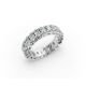 Oval Shape Diamond Eternity Bands in Gold