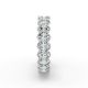 Oval Shape Diamond Eternity Bands in Gold