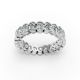 Oval Shape Diamond Eternity Bands in Gold