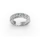 Oval Shape Diamond Eternity Bands in Gold