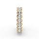 Oval Shape Diamond Eternity Bands in Gold