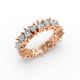 Pear Shape Diamond Eternity Bands in Gold