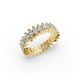 Marquise Shape Diamond Eternity Bands in Gold