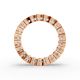 Cushion Shape Diamond Eternity Bands in Gold