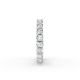 Cushion Shape Diamond Eternity Bands in Gold
