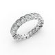 Cushion Shape Diamond Eternity Bands in Gold