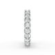 Cushion Shape Diamond Eternity Bands in Gold