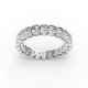 Cushion Shape Diamond Eternity Bands in Gold
