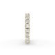Cushion Shape Diamond Eternity Bands in Gold