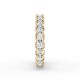 Cushion Shape Diamond Eternity Bands in Gold