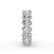 Oval Shape Diamond Eternity Bands in Gold