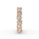 Heart Shape Diamond Eternity Bands in Gold