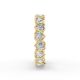 Heart Shape Diamond Eternity Bands in Gold
