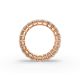 Princess Shape Diamond Eternity Bands in Gold