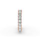 Princess Shape Diamond Eternity Bands in Gold