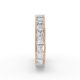 Princess Shape Diamond Eternity Bands in Gold