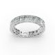 Princess Shape Diamond Eternity Bands in Gold