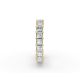 Princess Shape Diamond Eternity Bands in Gold