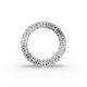 Heart Shape Diamond Eternity Bands in Gold