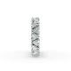 Heart Shape Diamond Eternity Bands in Gold