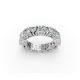 Heart Shape Diamond Eternity Bands in Gold