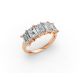 Emerald Shape Diamond Anniversary Band in Gold