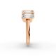 Emerald Shape Diamond Anniversary Band in Gold