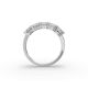 Emerald Shape Diamond Anniversary Band in Gold