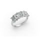 Emerald Shape Diamond Anniversary Band in Gold